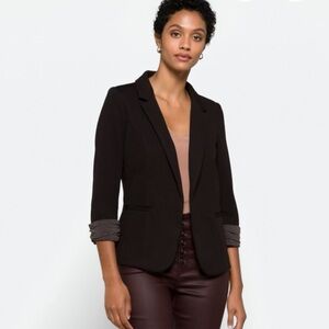 Skies Are Blue Dark Brown Blazer